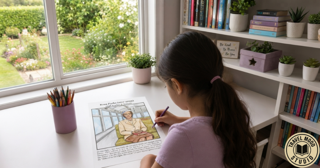 Homeschool coloring books for children aged 8–12